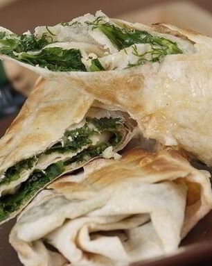 Лаваш с зеленью по-армянски