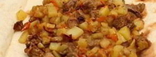 мясо в армянском лаваше. Шаг 6