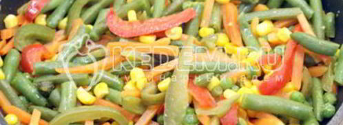 овощи в лаваше. Шаг 3