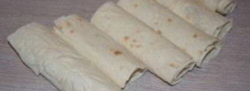 палочки из лаваша с начинкой. Шаг 5