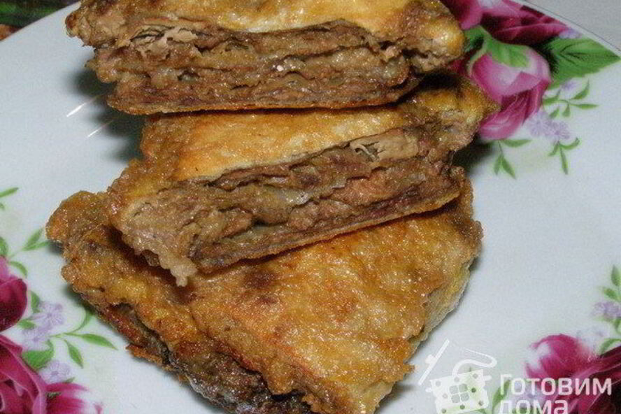 Рецепт печени в лаваше