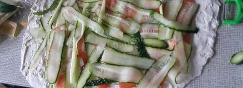 рулет с рыбой в лаваше. Шаг 2