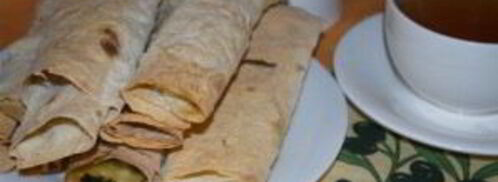 рулетики из лаваша с сыром. Шаг 7