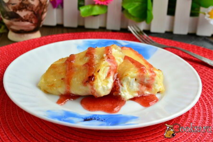 Рецепт рулетиков из лаваша с творогом жареные на сковороде