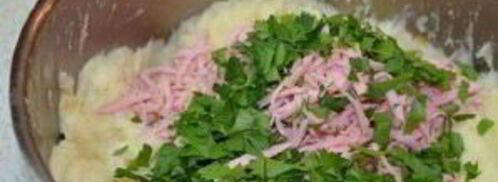 рулеты из лаваша с картошкой. Шаг 4