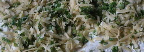 рулеты из лаваша с сыром и зеленью. Шаг 5