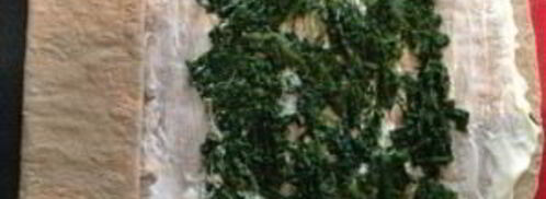 шпинат в лаваше. Шаг 3