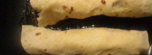 сосиски в лаваше жареные. Шаг 3