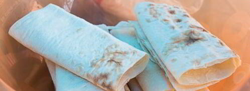 сулугуни в лаваше на углях. Шаг 2