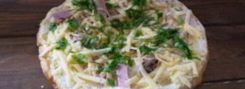 толстый лаваш с сыром и бужениной. Шаг 5