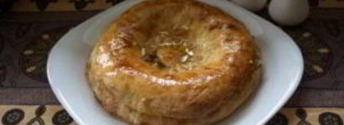 толстый лаваш с сыром и бужениной. Шаг 8