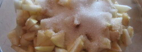 яблоки в лаваше. Шаг 2