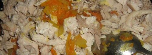 закуска из лаваша с курицей и баклажанами. Шаг 3