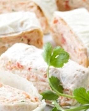 Закуска из лаваша с сыром фета