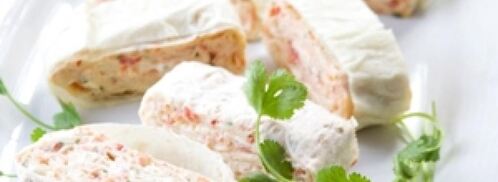 закуска из лаваша с сыром фета. Шаг 4