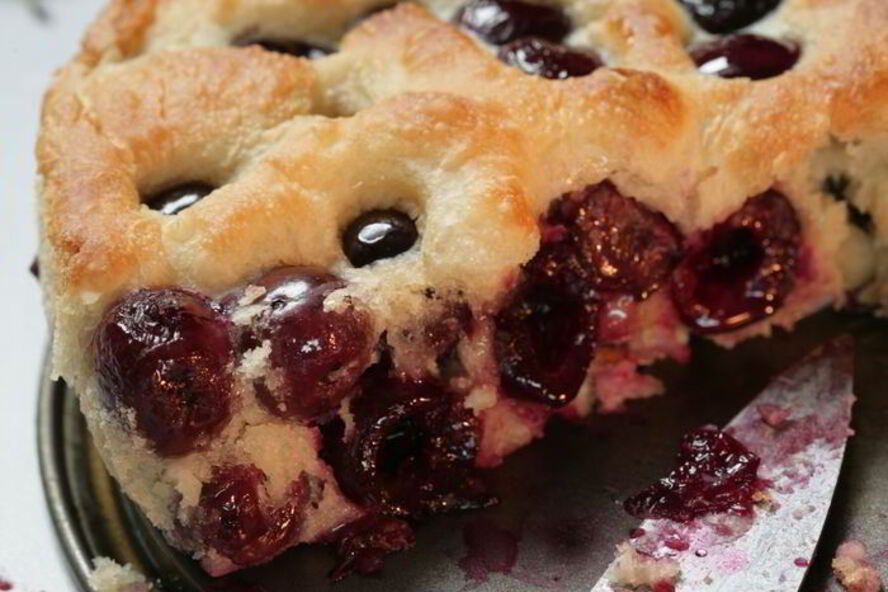 Рецепт фокаччи с черешней