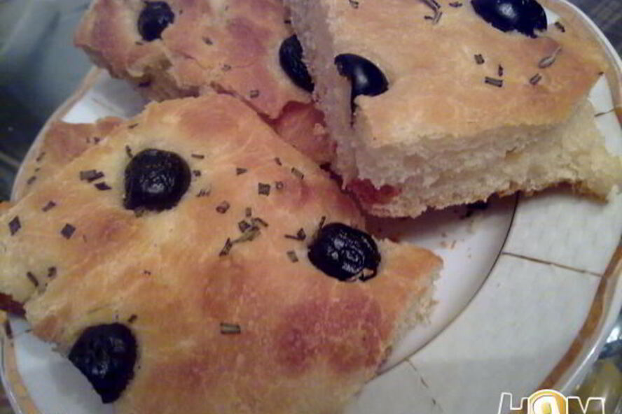 Рецепт фокаччи с маслинами