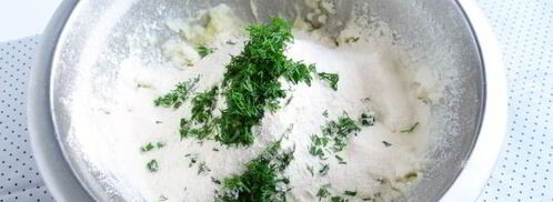 картофельные лепешки с укропом. Шаг 6