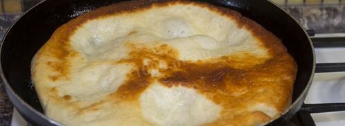 лангош лепешка. Шаг 17