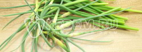 лепешка с чесночными стрелками сандра. Шаг 5