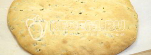 лепешка с чесночными стрелками сандра. Шаг 11