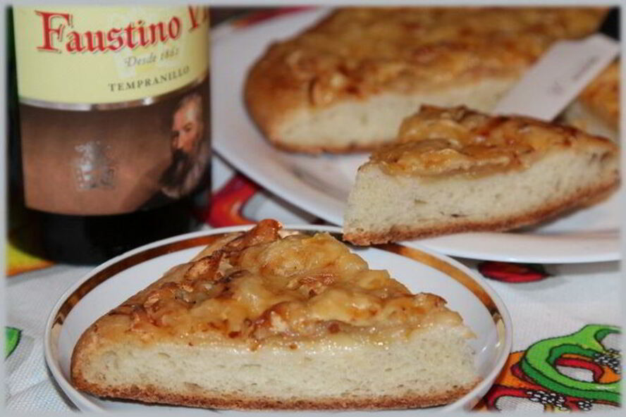 Рецепт лепешки с яблоком и сыром