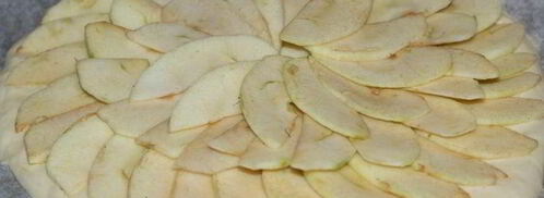 лепешка с яблоком и сыром. Шаг 4