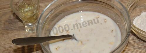 лепешки из овсяных хлопьев. Шаг 2