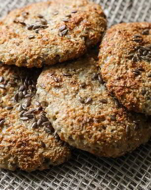 Лепешки из творога и отрубей