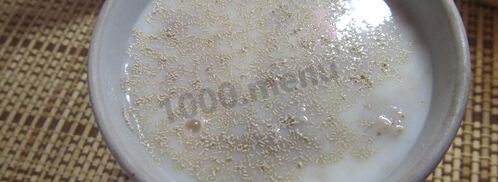 лепешки на молоке. Шаг 2