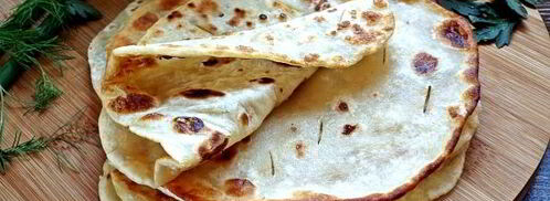 лепешки на воде и муке на сковороде. Шаг 12