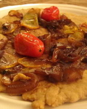 Лепешки с кабачками с луком