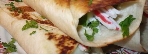 лепешки с салатиком. Шаг 7