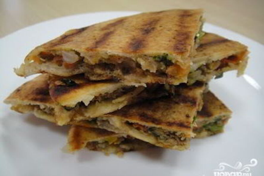 Рецепт питы с начинкой из овощей