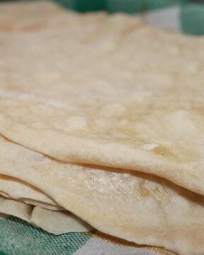 Постные лепешки без дрожжей