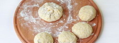 сырные лепешки с начинкой. Шаг 14