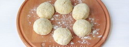 сырные лепешки с начинкой. Шаг 11