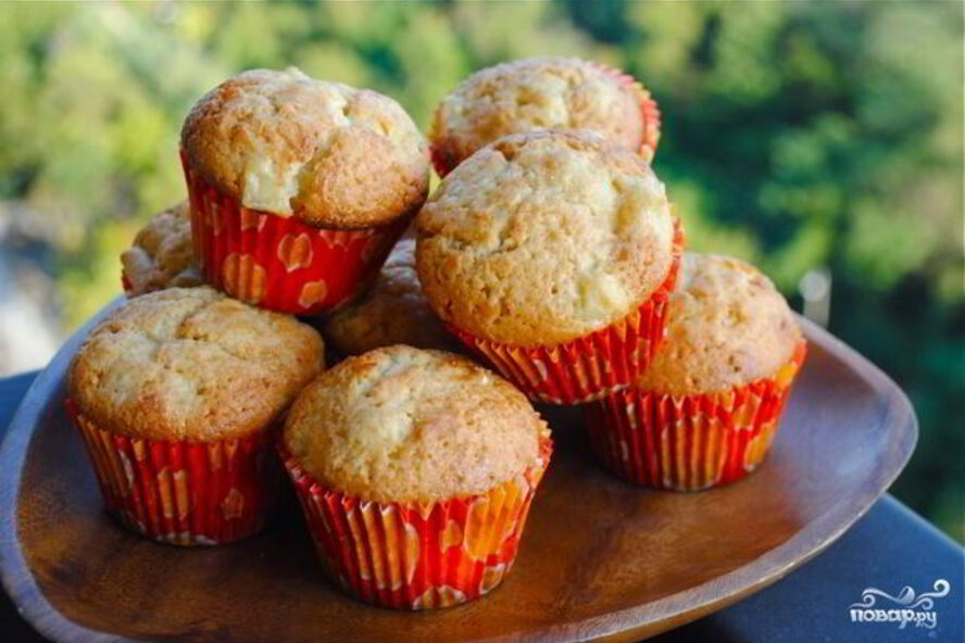 Рецепт имбирных маффинов с яблоками