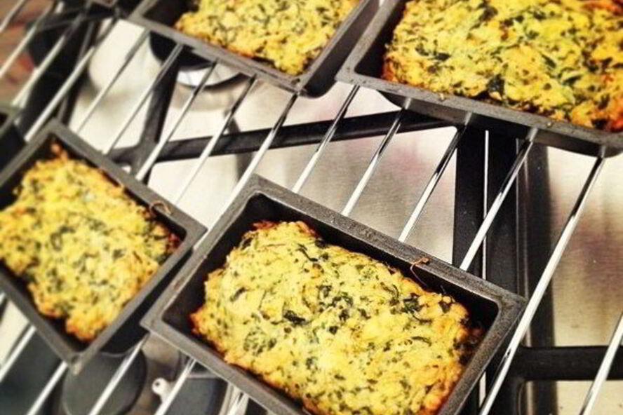 Рецепт маффинов из шпината с пармезаном