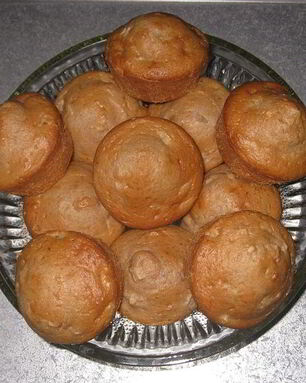 Маффины на кислом молоке с яблоками