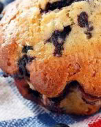 Маффины с черникой с корицей на молоке