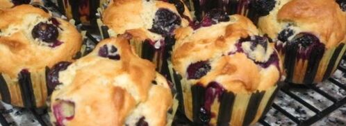 маффины с черной смородиной. Шаг 6