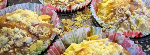 маффины с клюквой и миндальным штрейзелем. Шаг 10