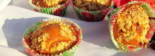 маффины с клюквой и миндальным штрейзелем. Шаг 11