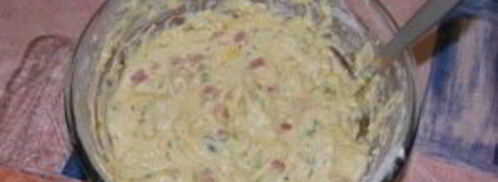 маффины с колбасой и сыром. Шаг 3