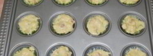 маффины с колбасой и сыром. Шаг 4