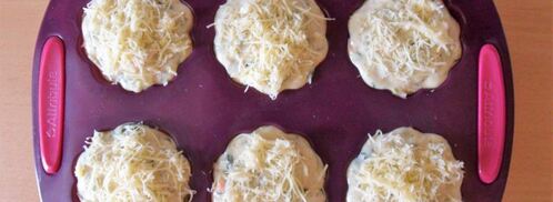 маффины с креветками и шпинатом. Шаг 5