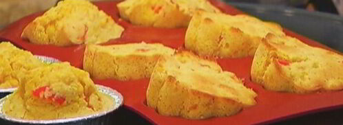 маффины с кукурузой и красным перцем. Шаг 7