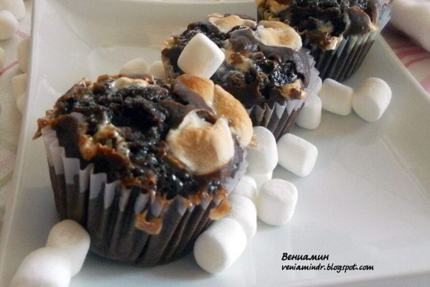 Рецепт маффинов с маршмеллоу