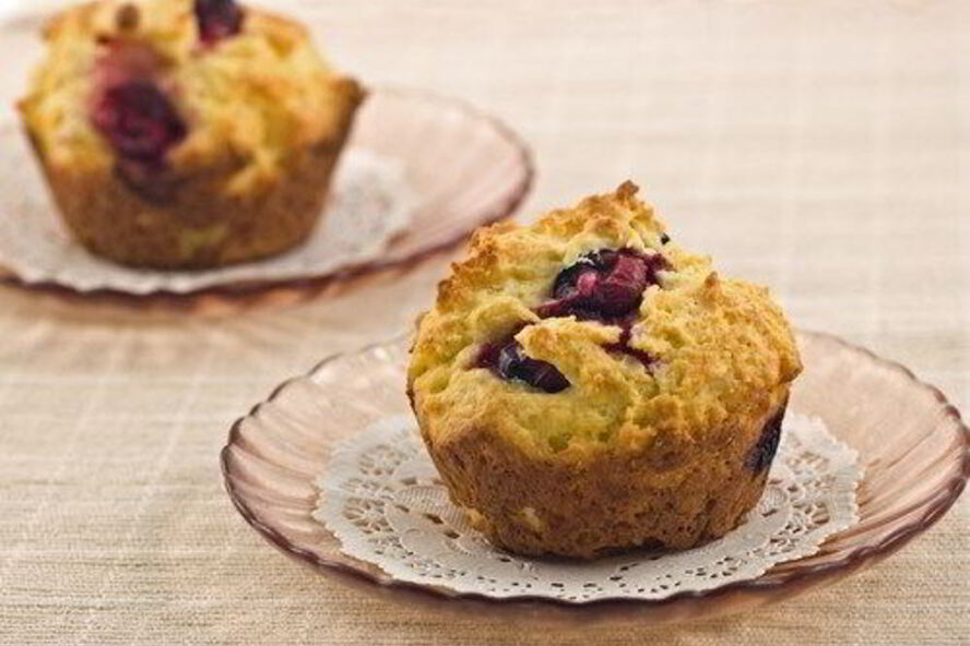 Рецепт маффинов с пахтой и ягодами